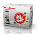 Batidora de vaso - Moulinex PerfectMix+ LM871D, 1200 W, 2 L, 6 Cuchillas, Velocidad Regulable, Tecnología Powelix, 3 Programas, Táctil, Acero Inox.
