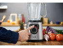Batidora de vaso - Moulinex PerfectMix+ LM871D, 1200 W, 2 L, 6 Cuchillas, Velocidad Regulable, Tecnología Powelix, 3 Programas, Táctil, Acero Inox.