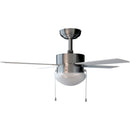 Ventilador de techo con luz - Cecotec EnergySilence Aero 450, Con luz, Función frío y calor, 50W, 106 cm, Inox