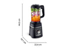 Batidora de vaso - Moulinex Blendforce Cook LM5758, Batidora que cocina, 1,5 L, 5 Programas automáticos, 6 velocidades, 1000W, Autolimpieza, Negro