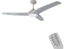 Ventilador de techo con luz - Cecotec EnergySilence Aero 560, 60 W, 3 Aspas, 3 Velocidades, Cool&Heat System, Gris