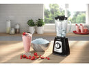 Batidora de vaso - Moulinex Blendforce LM4358, 800 W, 1.75 L, 6 Cuchillas, 2 velocidades, Tecnología Powelix, Vaso Vidrio Termorresistente, Negro